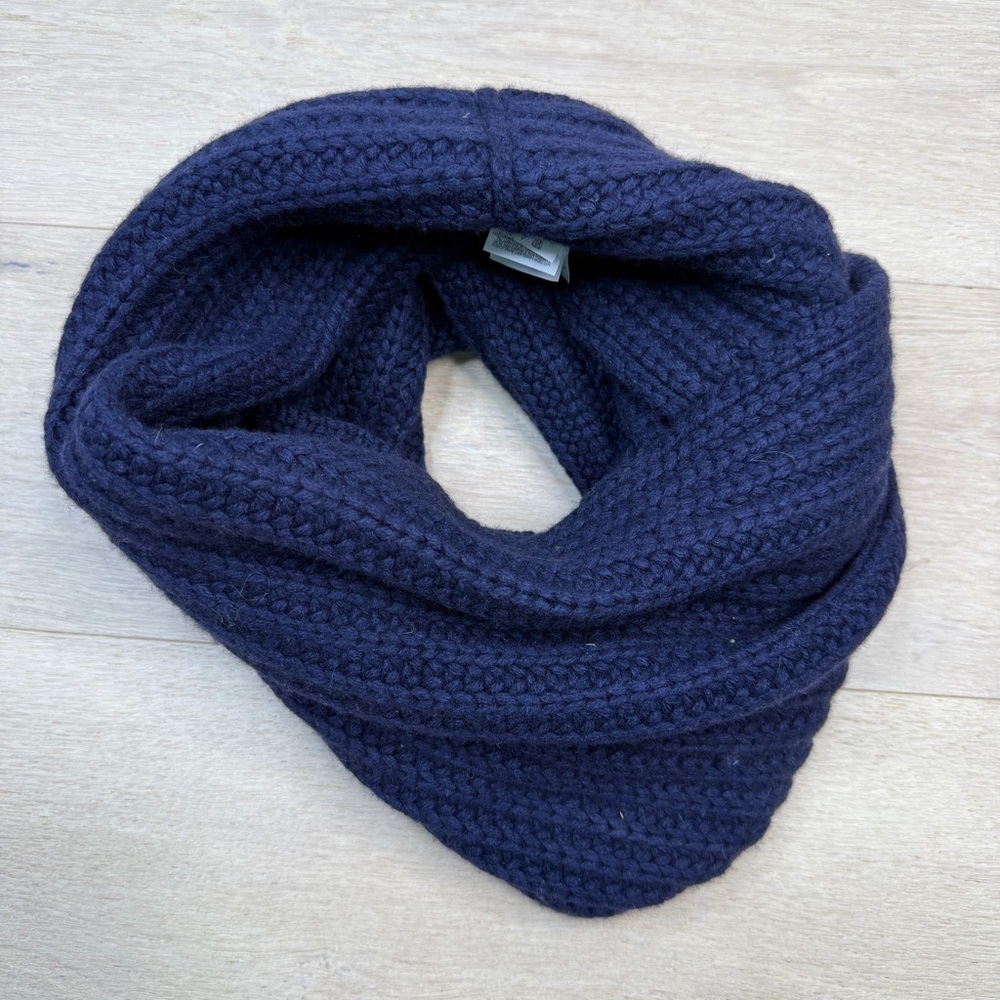 J. Crew Deep Blue Knit Scarf